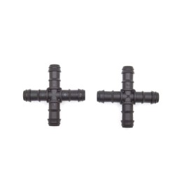 S&M 2 x Black Drip Cross 16mm 544606
