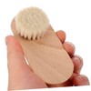 Outanaya 2pcs Wooden Nail Brushes for Cleaning Under Nails Half-Round
