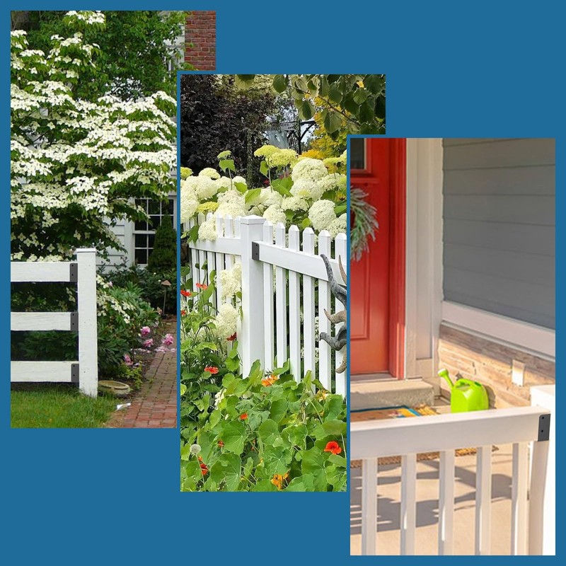 ZOBGOWE 20Pcs Deck Railing Bracket for 2x4(1.5"×3.5") Railing Metal 2x4