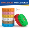 Methdic 1000 Smile Raffle Tickets Brown, Single Roll, Ticket for