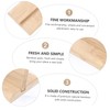 Operitacx 2 Sets Blank Bamboo Board Tabletop Sign Holder Store