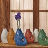 Bohemian Fish Vase Decorative Stoneware Symbol of Abundance Measures 12cm