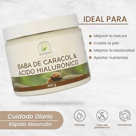 Crema Facial Baba Caracol Ácido Hialurónico Piel Firme 400 Productos Mart Mexico