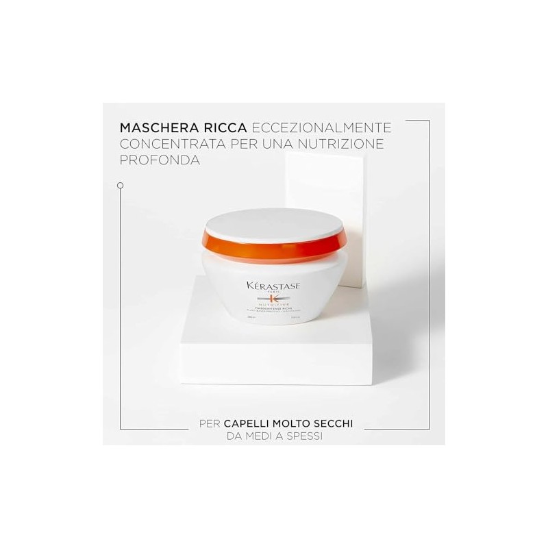 Kerastase Nutritive Bain Satin Riche 250ml Masque Intense Riche 200ml