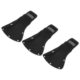 M METERXITY 3-Pack Hatchet Sheath, Axe Sheath for 1.32LB Axe, Double Snap Axe Head Cover Portable for Outdoor Hiking/Outdoors Work Hatchet Blade Protector Hatchet Cover [Black]