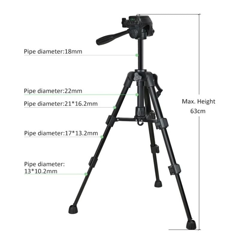 63cm Heavy Duty Professional Tripod for Phones/Cameras/GoPro / Insta360