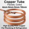 Copper Tube Pipe Coiled Flexible Microbore for Water/Gas/Plumbing & DIY