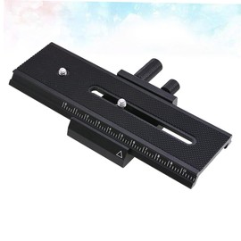 OSALADI Macro Rail Rod Support Guide Bracket for DSLR Camera Mount Rail with Screw Stable Anti-Shake Photography Accessories Black