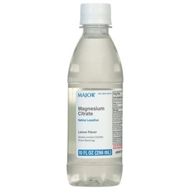 MAJOR Laxante salino de citrato de magnesio - Ayuda a aliviar el estreñimiento ocasional (irregularidad) - Sabor a limón - 10 onzas líquidas (1...    