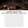 Leather Punch Board White Plastic Cutting Hole Punch Stamping Tool