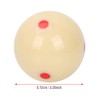 Alomejor Red Dot Spot Pool Ball, 2.25" White Match Ball