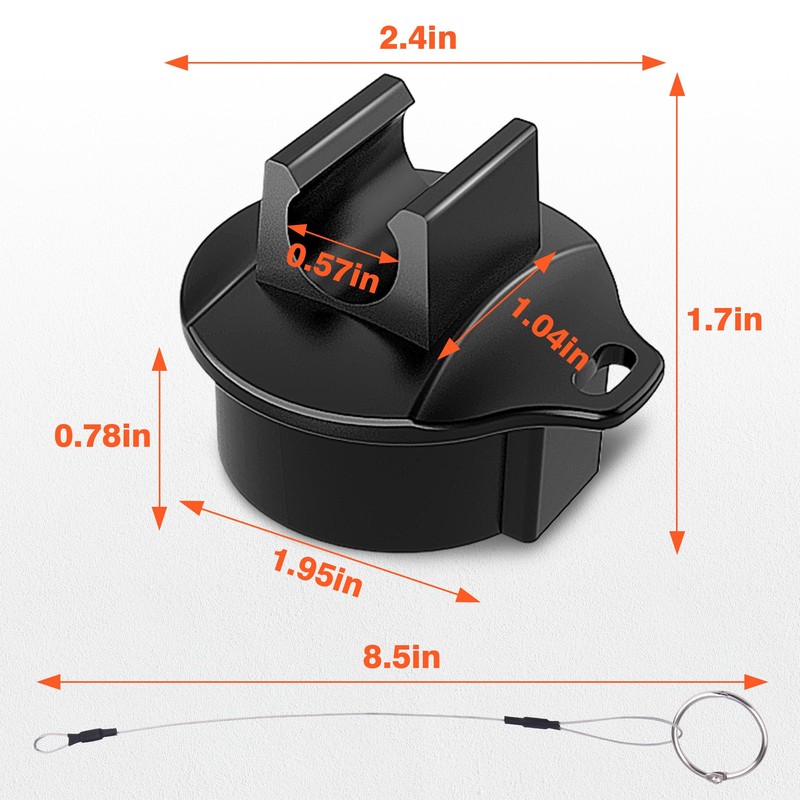 SnowyFox 7-Way Trailer Plug Cover Weatherproof, Trailer Plug Protector Cap