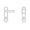tesa Assa Abloy, Metf972nm Door Handle / Door Knob Key