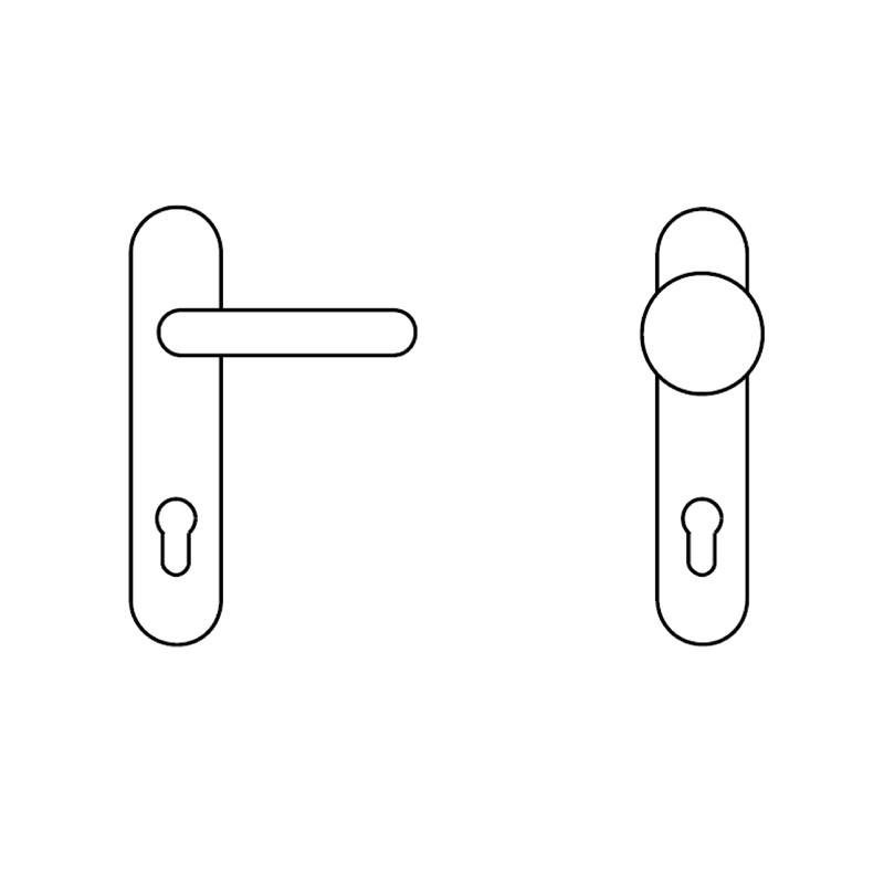 tesa Assa Abloy, Metf972nm Door Handle / Door Knob Key