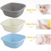 Annkky Square Plastic Washing Bowl, Pack of 3