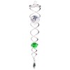 Iron Stop 80684 34cm Classic Crystal Wind Twister - Silver/Green