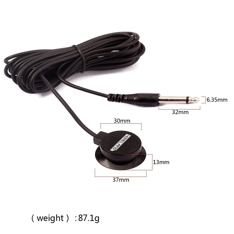Alnicov Mini Piezo Pickup Contact Microphone Converter with 1/4" Output