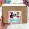 Bergin & Bath Needle Felting kit - Hearts. Learn to