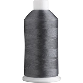 Super B Polyester Embroidery Thread, 40wt Large Spool 5000m, Embroidery Thread for Commercial & Domestic Machine, 175 Popular Colors Machine Embroidery Thread, 100% Polyester Thread - Blue Gray 114