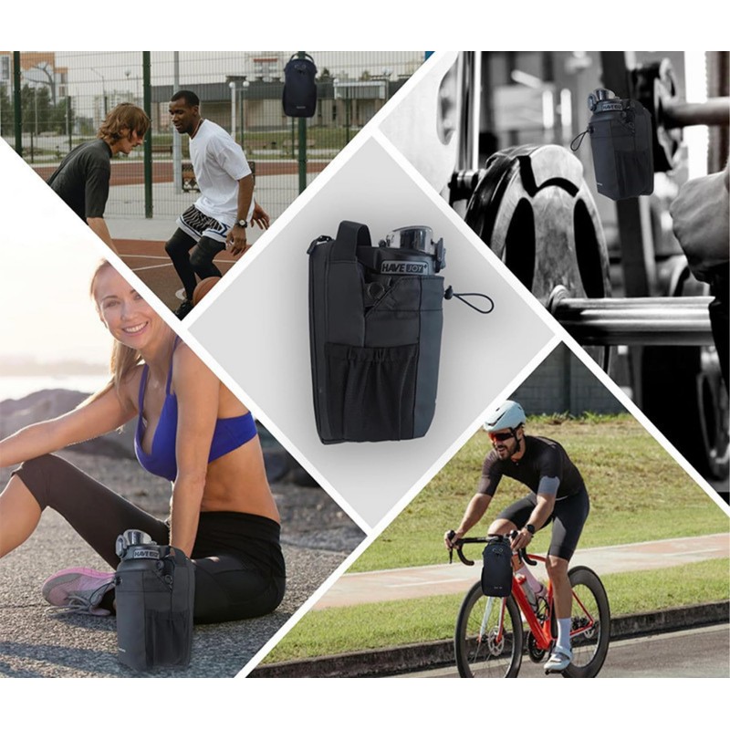 Strinologym Bolsa magnetica gym, con porta termo, resiste hasta 4