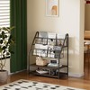 VECELO Magazine Rack FloorStanding,Magazine Display Stand Brochures Newspaper Holders,with 2