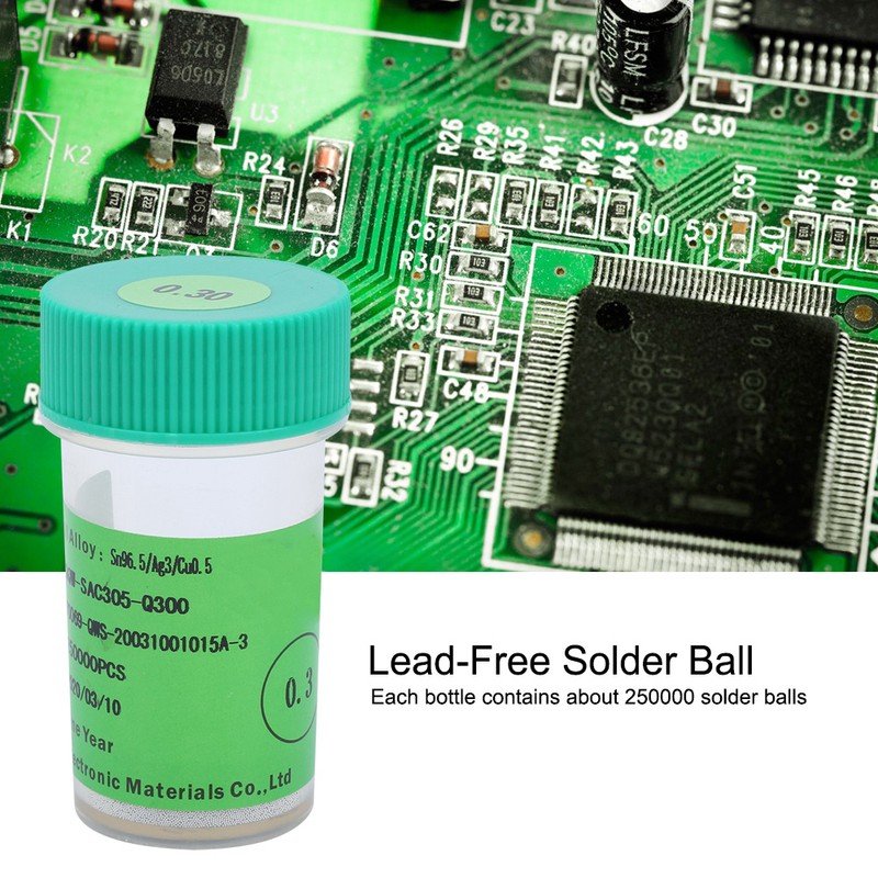 LeadFree Solder Ball Tin Shpere 25W for PCB Board Soldering