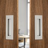 Kindoodos Sliding Barn Door Finger Pull, Recessed Flush Pulls, Stainless