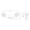 Richelieu Hardware BP30214909 4 1/4-inch (108 mm) Center-to-Center Matte Black