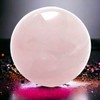 Steinfixx - Premium Rose Quartz Ball with Acrylic Stand, Computer
