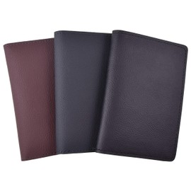 orgaexpert Car Licence Case, Genuine Leather Car Registration Card Holder, blue, Classic