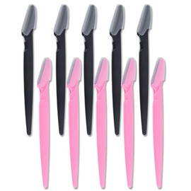 WELANGBN Skin Planing Tool - Face Razors for Women | Eyebrow Razor & Face Shaver for Women | Facial Hair Removal for Women | Razor for Women Face, 10 pcs (5 Pink,5 Black)