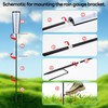 Outdoor Rain Gauge Stand for AcuRite 00850A3, Freestanding Mount for