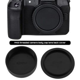 SG Store 4 Sets Body Cap & Camera Rear Cap M42 Special for Camera Lens Dust Cover Compatible with Fit Camera M42x1mm Luo Mouth Lens Back Cover