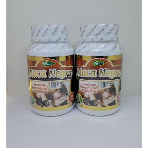 BLACK PURE MACA 100 CAPS 500MG DIRECT FROM PERU 100%
