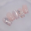 Pearl Drop Handmade Nail Tips - Almond Short / 펄드롭
