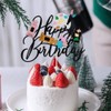LVEUD Decoración para tarta de feliz cumpleaños, decoración para tarta