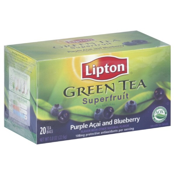 Lipton Tea Purple Acai With Blueberry Green Tea, 20-count (Pack of6)