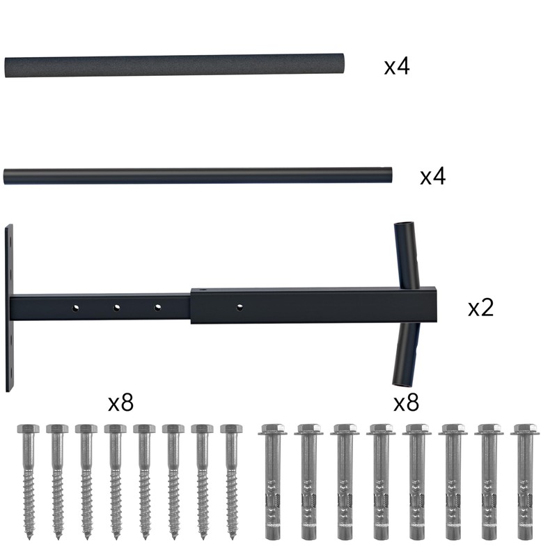 TRUSOON Double Kayak/Ladder Ceiling Storage Rack, Hi Port 2 Ladder