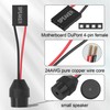 ELFJMZP PC Motherboard Internal Speaker, Desktop Computer Case Buzzer for