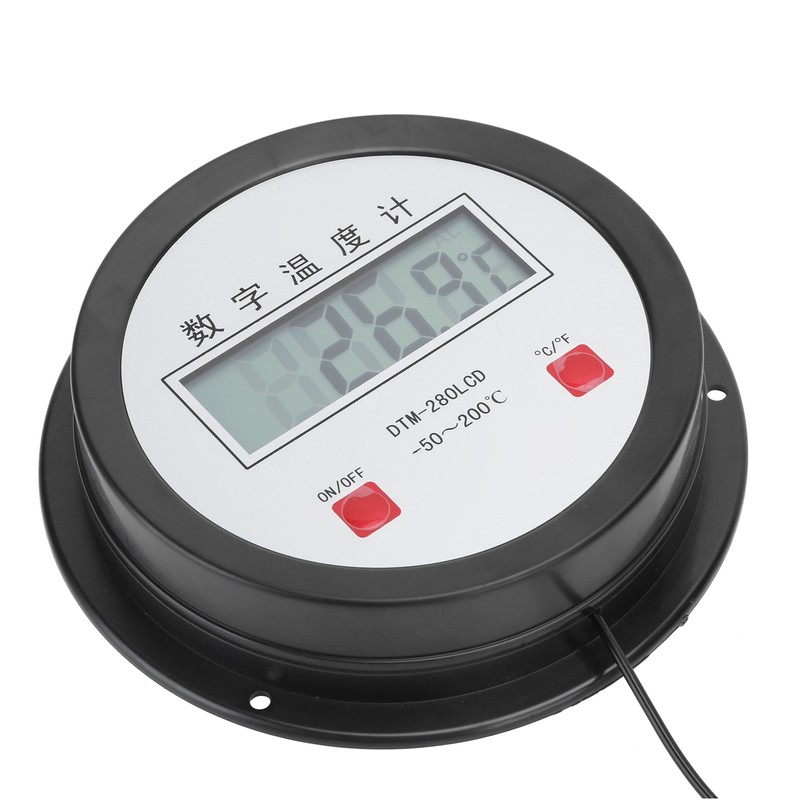 Digital Thermometer Auto Temperature Gauge Sensor with Probe for Fish