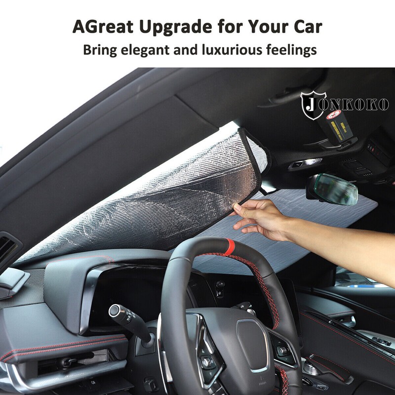 autopart2021 For 2020-2025 C8 Corvette Windshield SunShade Sunshade Car Foldable