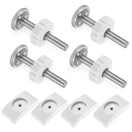 Druckschrauben Treppenschutzgitter, 4 Stück Klemmschraube für Babygitter Tür Ohne Bohren Türgitter Klemmschrauben für Treppengitter