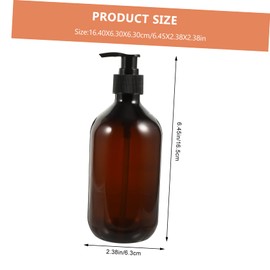 SAFIGLE 3pcs Press Type Soap Dispenser Bottles Multipurpose Hand Pump Containers for Shampoo Lotion Shower Gel for Home Travel Use