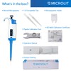 MICROLIT - Single-Channel Pipettes with Adjustable Volume, Accurate and Calibrated