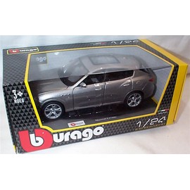 Burago MA'SER'AT'I Levante in silver car 1:24 scale diecast model
