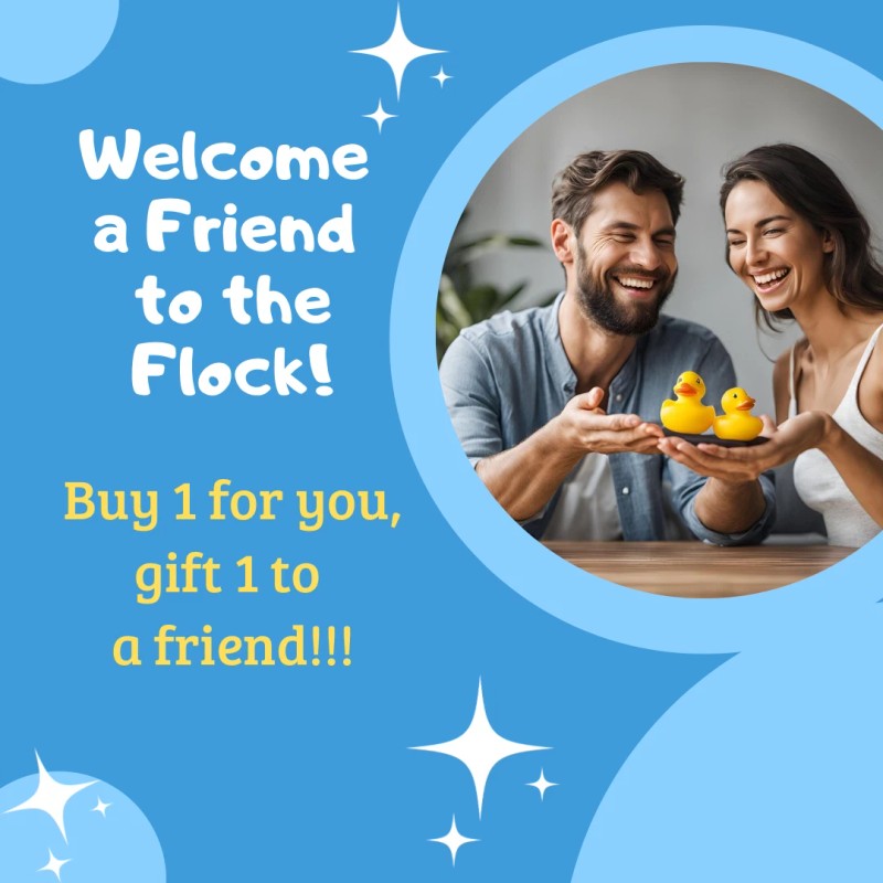 Duck of the Month Glow Black Skeleton Dinosaur Rubber Duck