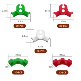 OMJMYY Pack of 150 Plant Benders LST Clips, 2 Sizes & 3 Colours, 90 Degree Low Stress Training Clips for Bending Plant Stems and Changing the Growth Direction
