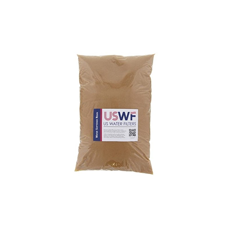 USWF-8P-25lbs Ion Exchange Water Softener Resin - 0.5 Cubic Foot