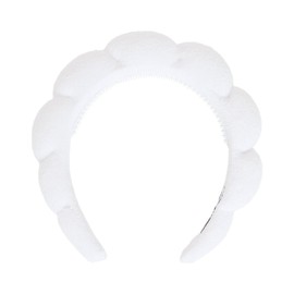 The Crème Shop Fiji Clouds Headband: Soft Stretchable Daily Use Beauty Accessory for Skincare & Hair Luxurious Design Durable Adaptable Fit Sustainable Choice Elevate Your Routine (Set of 1)