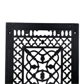 Victorian Floor Grate Cast Iron Vent 14 Inches by 9 Inches Inside Hole Cut